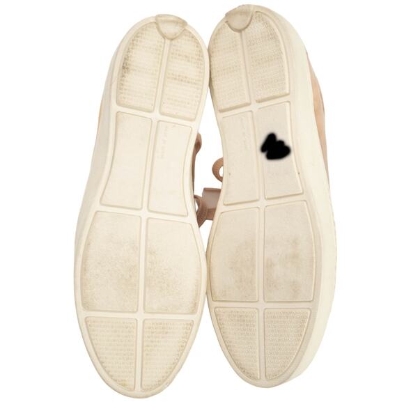 Stuart Weitzman Rose Gold Patent Leather Gaming Sneakers Size 8.5 - Picture 8 of 12